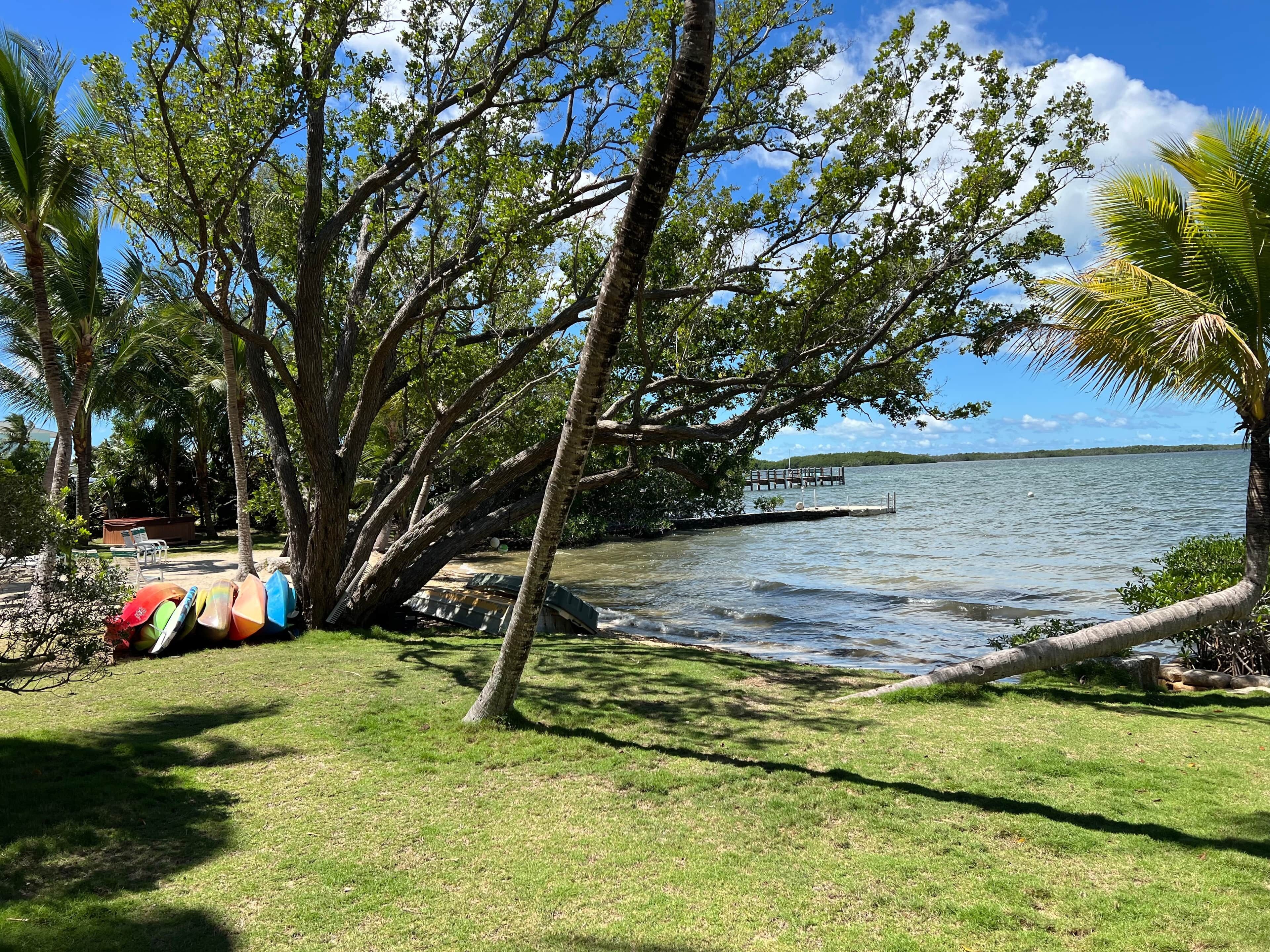 On the beach, sun-loungers, beach towels