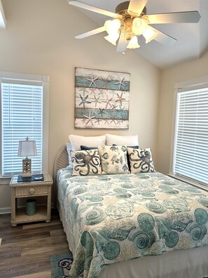 4 bedrooms, iron/ironing board, WiFi, bed sheets