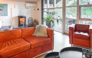 TV, fireplace, DVD player, stereo - 3 bedroom cozy home in Skjern (Skjern)