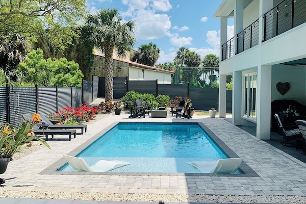 AuĂenpool, beheizter Pool