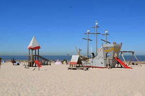 Vlak bij het strand