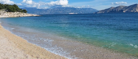 On the beach