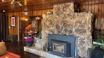 TV connectée, cheminée