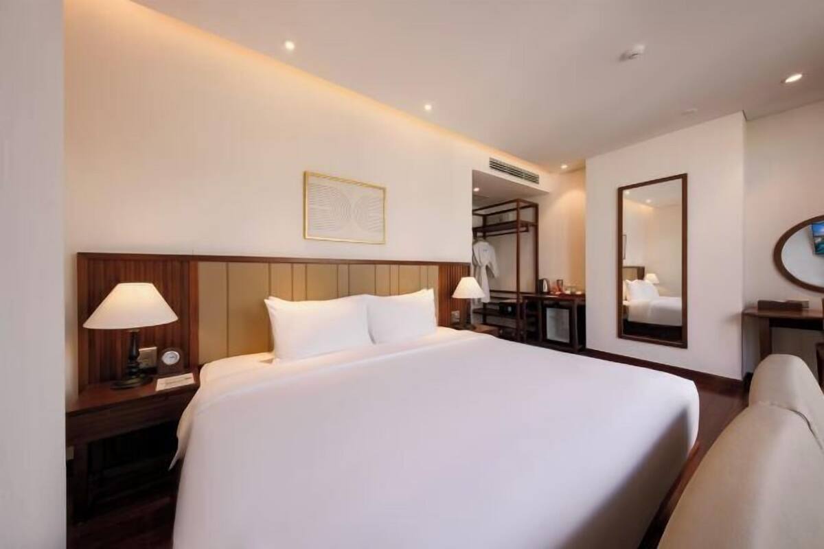 Ropa de cama de alta calidad y minibar