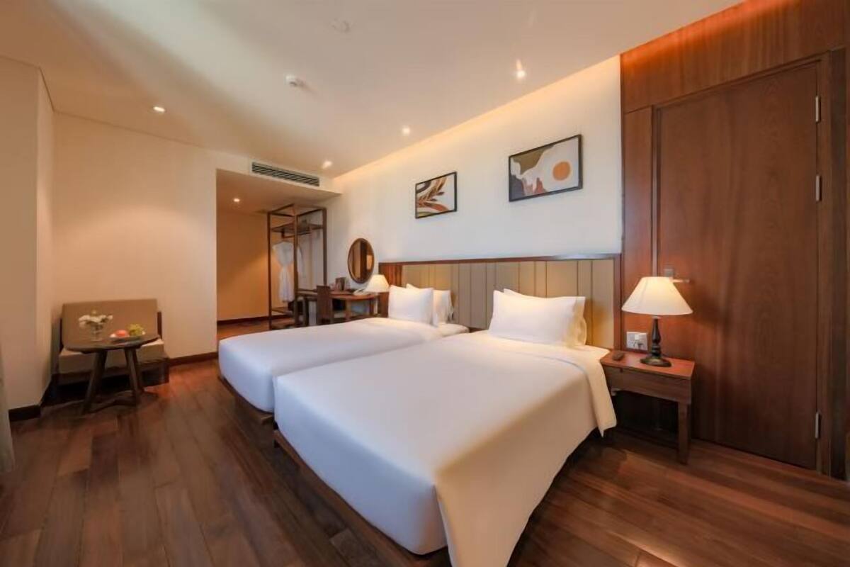 Ropa de cama de alta calidad y minibar