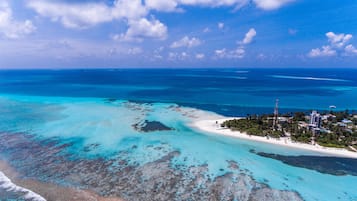 On the beach, snorkelling, fishing
