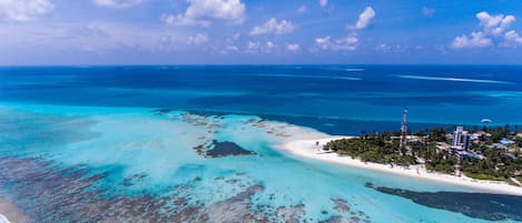 On the beach, snorkeling, fishing