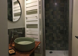 Shower, hair dryer, towels, soap - Gîte "La Hulotte" country property away from the city (Villeneuve-la-Lionne)