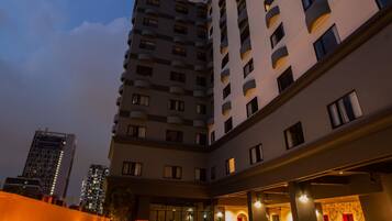 Front of property – evening/night