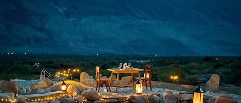 Couples dining