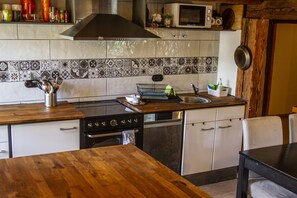 Microwave, oven, stovetop, dishwasher