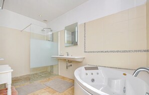 Combined shower/bathtub