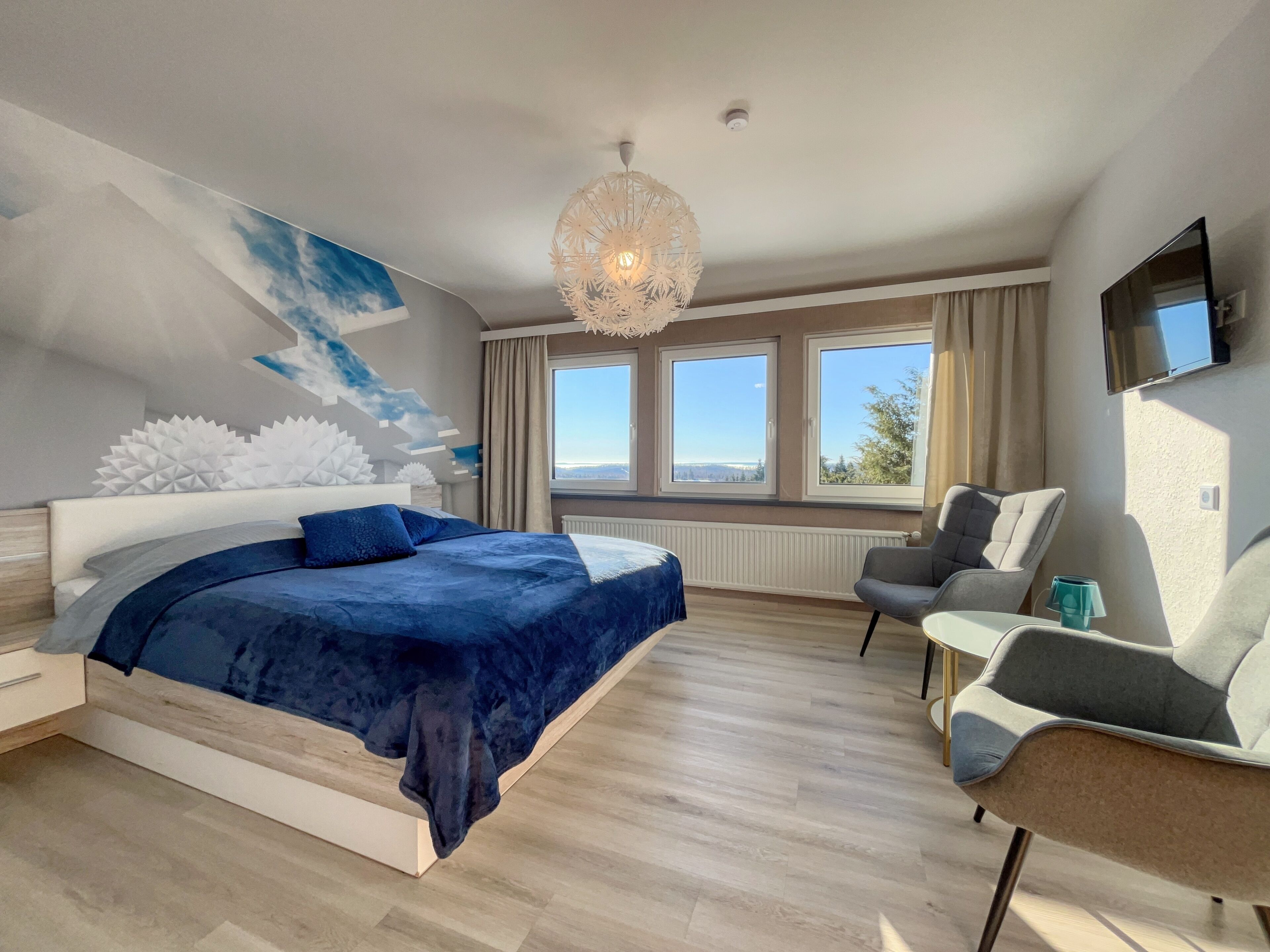 Panoramic Double Room | Individually decorated, individually furnished, free WiFi, bed sheets