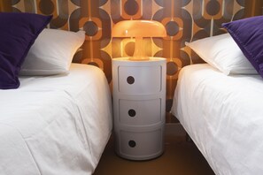 70s Design Room, Family, Multiple Beds, Non-Smoking | Premium bedding, individually decorated, individually furnished, desk - Villa Juno (Saint-Aubin-sur-Mer)