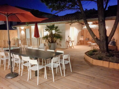 Villa Vent d'Ouest - 120m from the beach - Swimming pool and sauna