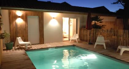 Villa Vent d'Ouest - 120m from the beach - Swimming pool and sauna