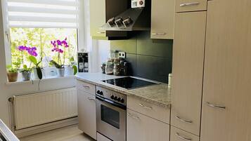 Kühlschrank, Ofen, Herdplatte, Geschirrspüler