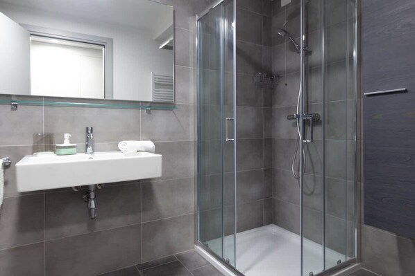 Shower, hair dryer