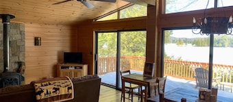 Lakefront Cabin - steps from Adirondack Lake! Walk to Town