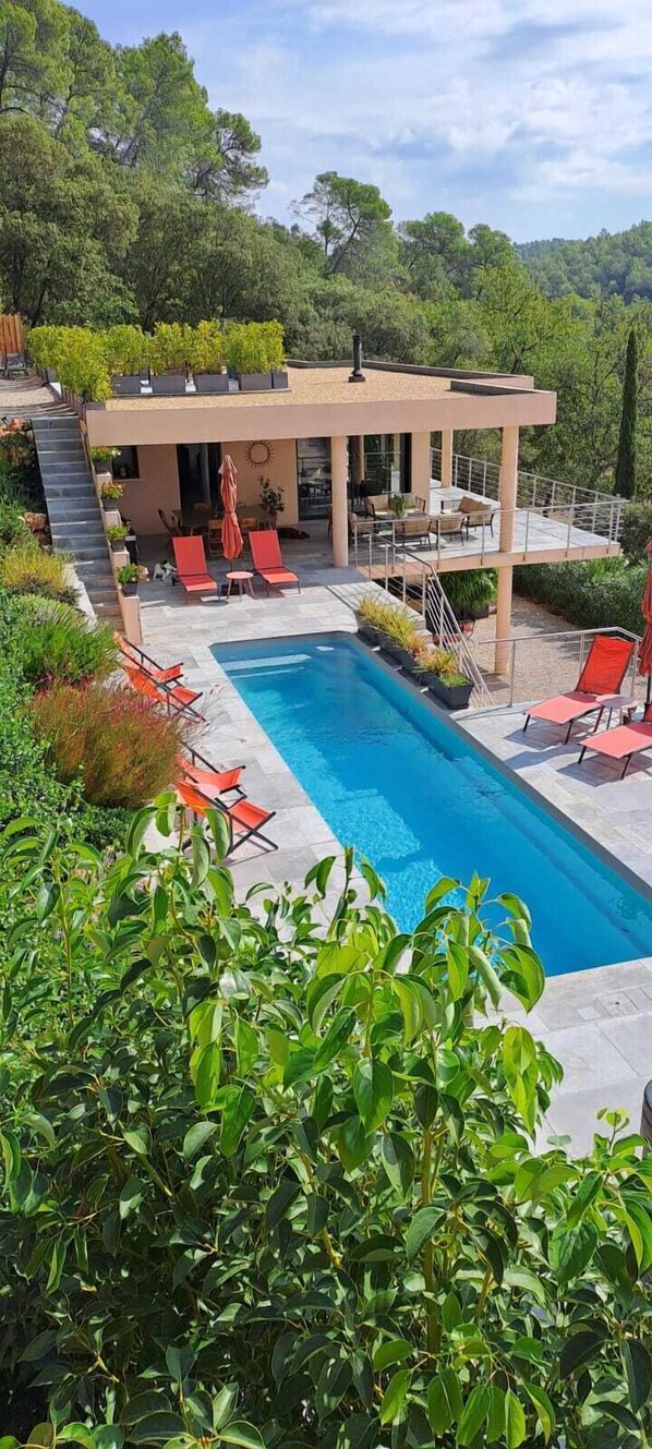 Blick von der Unterkunft