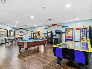 Game room - Family Cabin Fun: Deck Slide, Hot Tub, Fire Pit & Resort Amenities! (Ellijay)