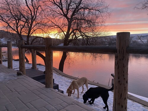 Quiet Barn on Big Horn River, Thermopolis, WY