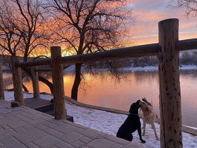 Quiet Barn on Big Horn River, Thermopolis, WY