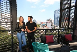Terrace/patio - NIU Modern Apartments near WTC & Condesa - Roma Sur (Mexico City)