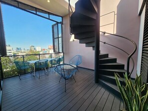 Terrace/patio - NIU Modern Apartments near WTC & Condesa - Roma Sur (Mexico City)