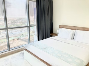 2 bedrooms, individually decorated, individually furnished, bed sheets