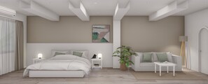 Suíte superior | Roupas de cama premium, cofres nos quartos, individualmente decorados