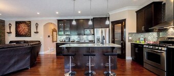 Luxury home 3700 sq with jetted tub / 4 fireplaces / sleep 9