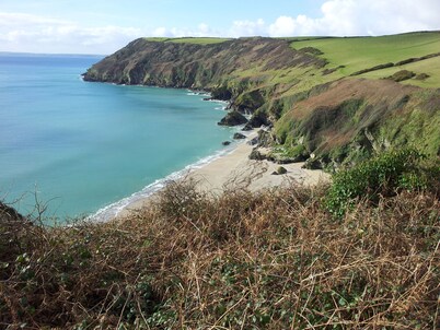 Peaceful hideaway with scenic views. Hot-tub & dog-friendly walled garden