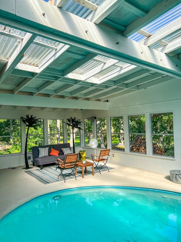 Indoor pool, outdoor pool