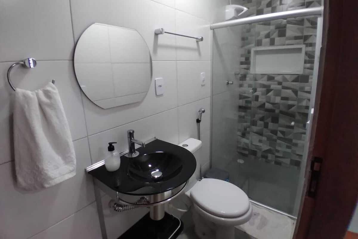 Comfort Studio | Bathroom | Shower, hair dryer, towels, soap