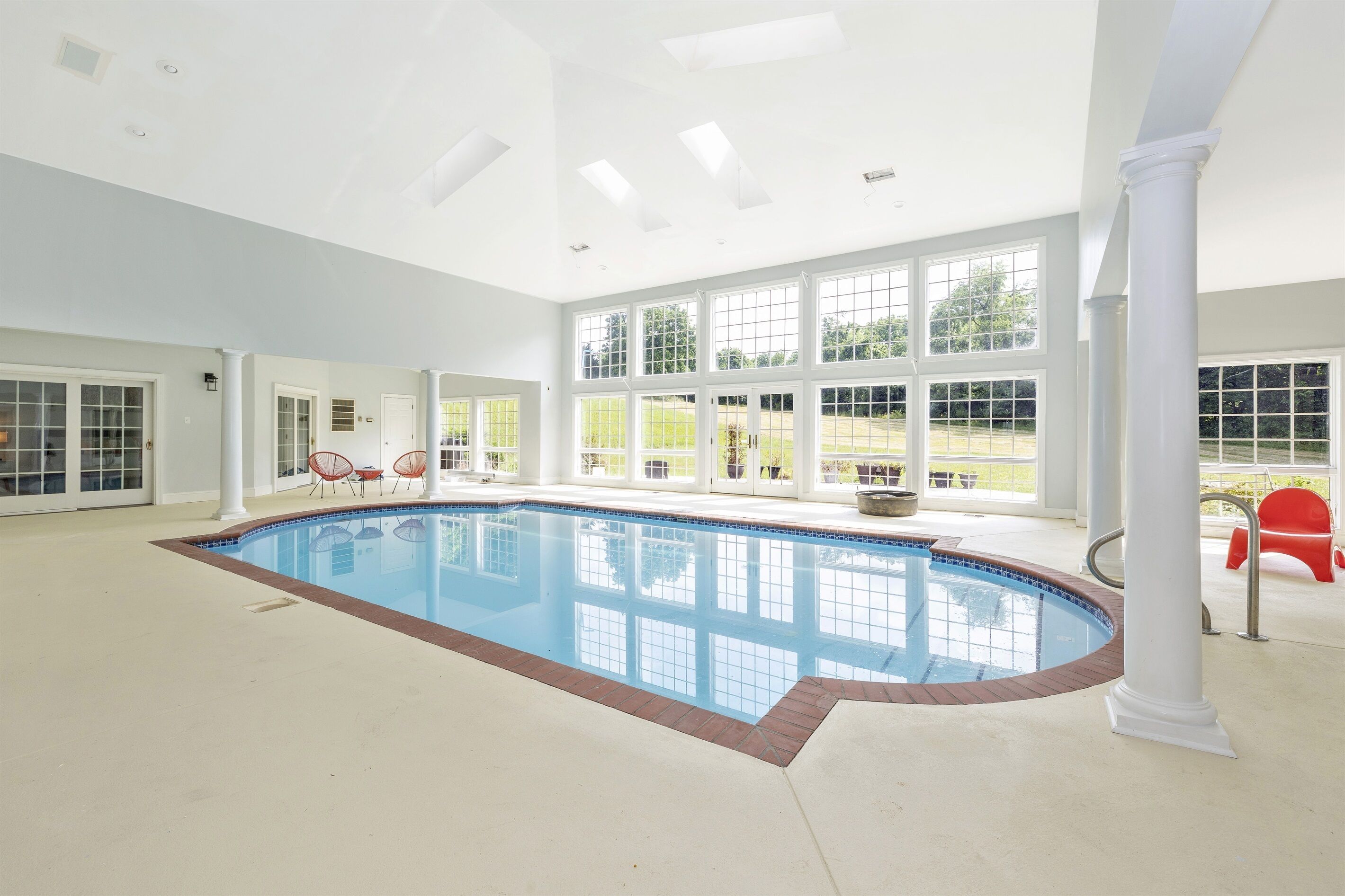 Indoor pool, a heated pool