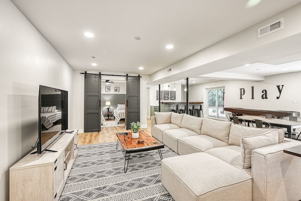 Basement living area
