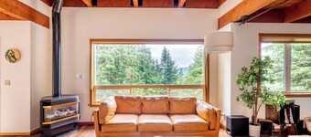 Deception Pass home with forest and bay views