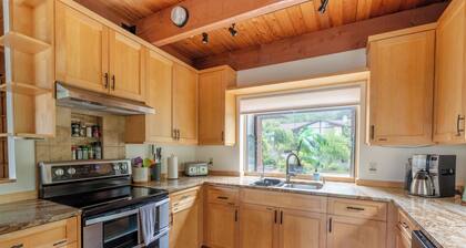 Deception Pass home with forest and bay views