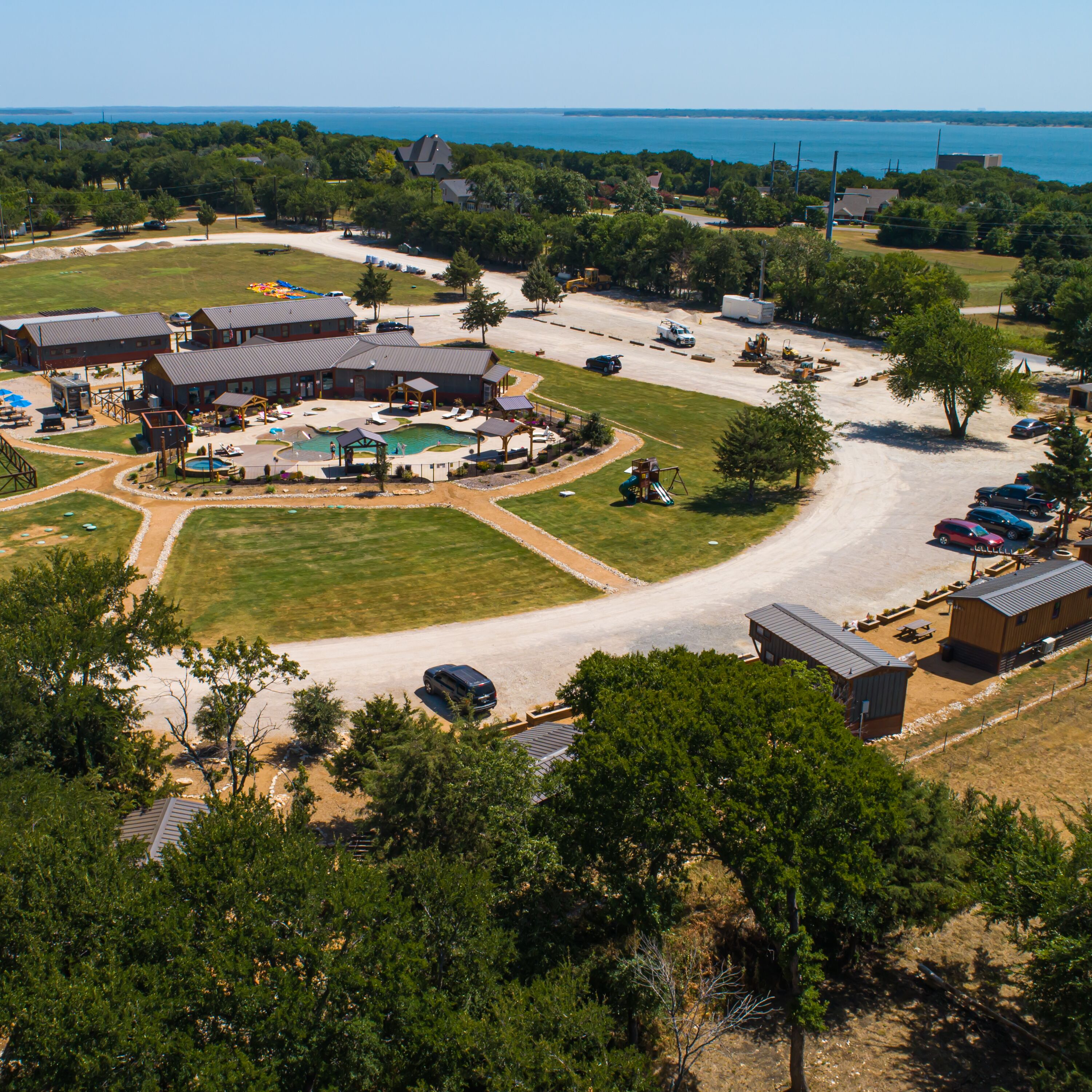 outdoor wedding area