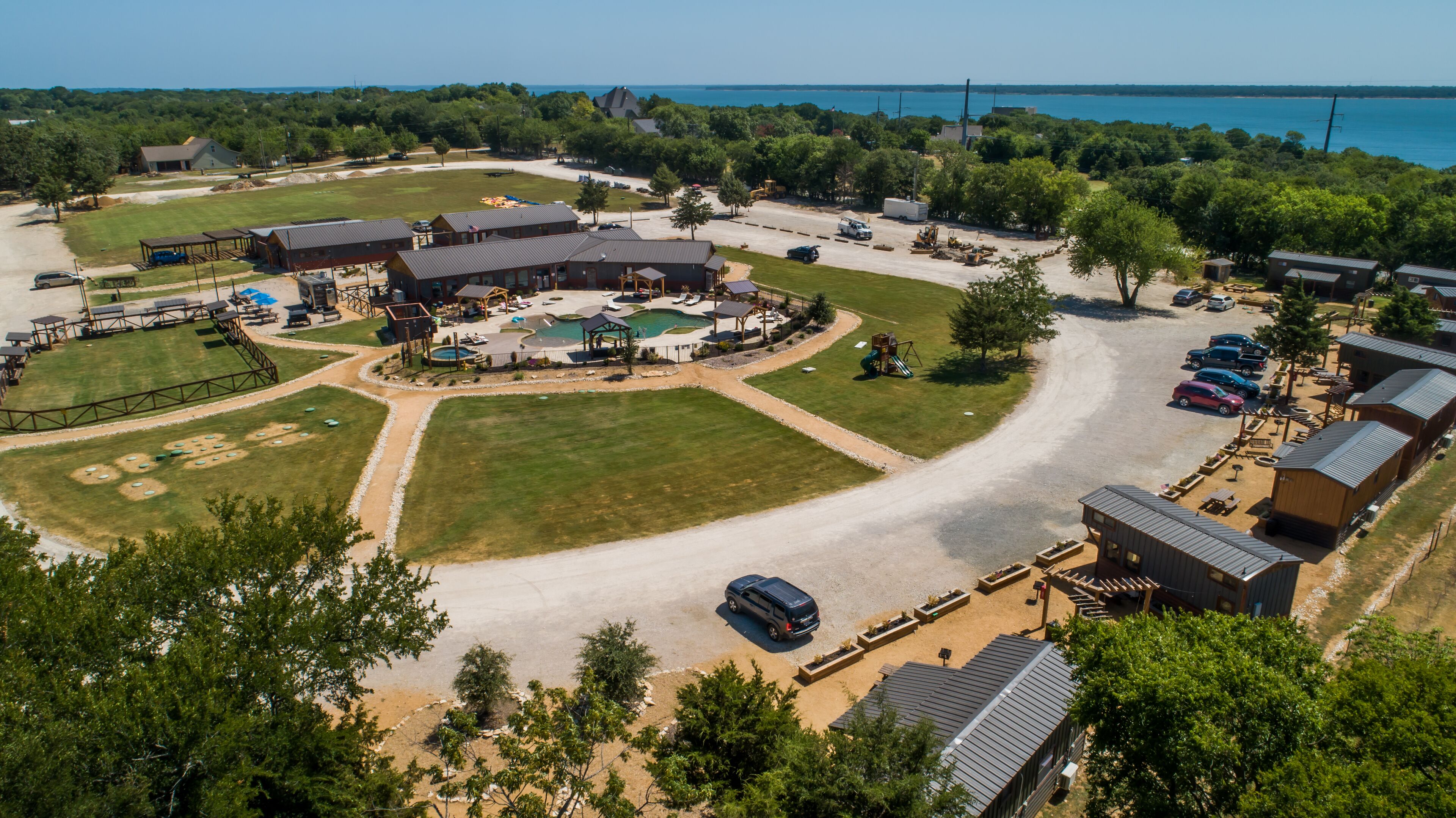 outdoor wedding area
