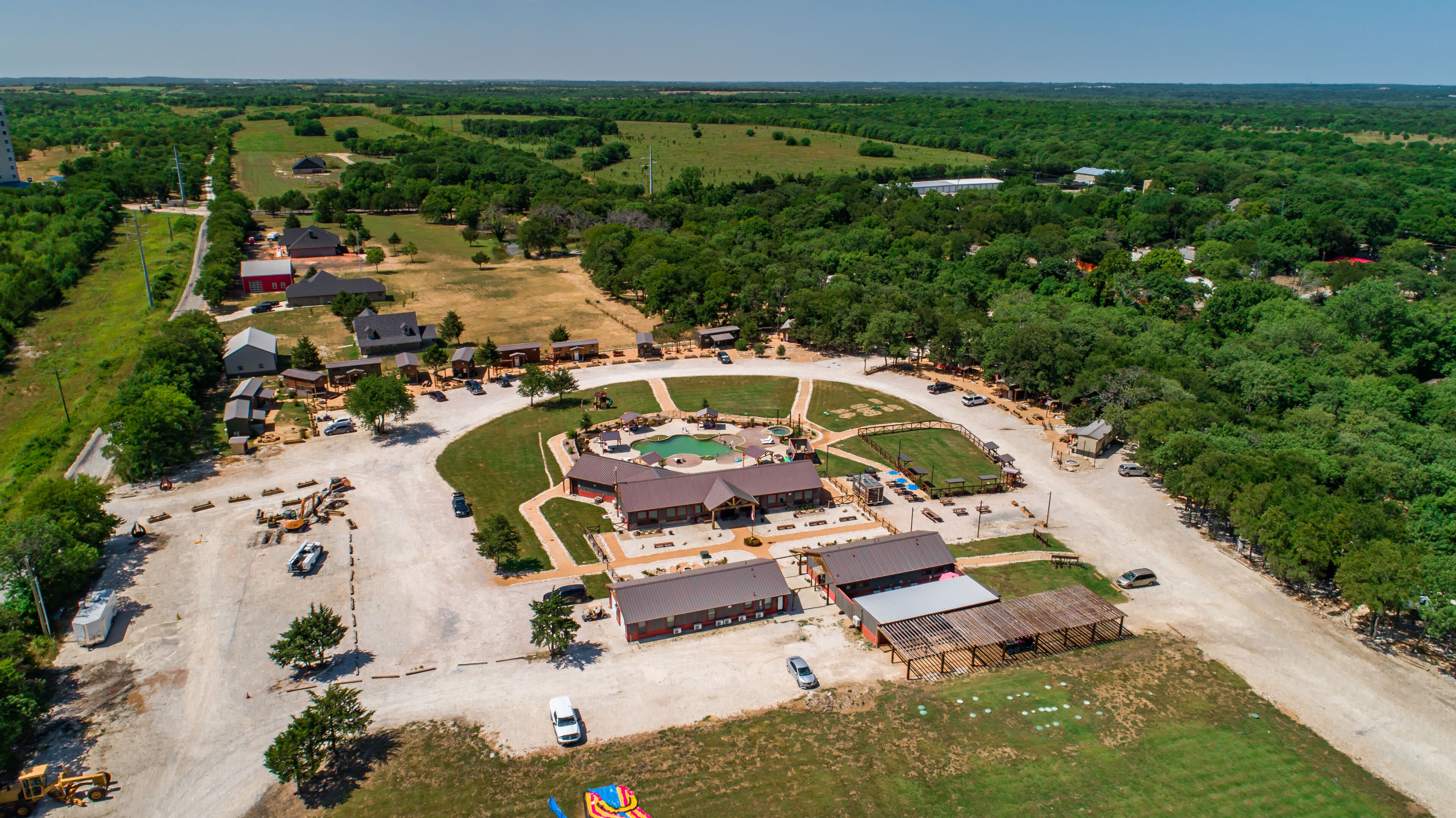 outdoor wedding area