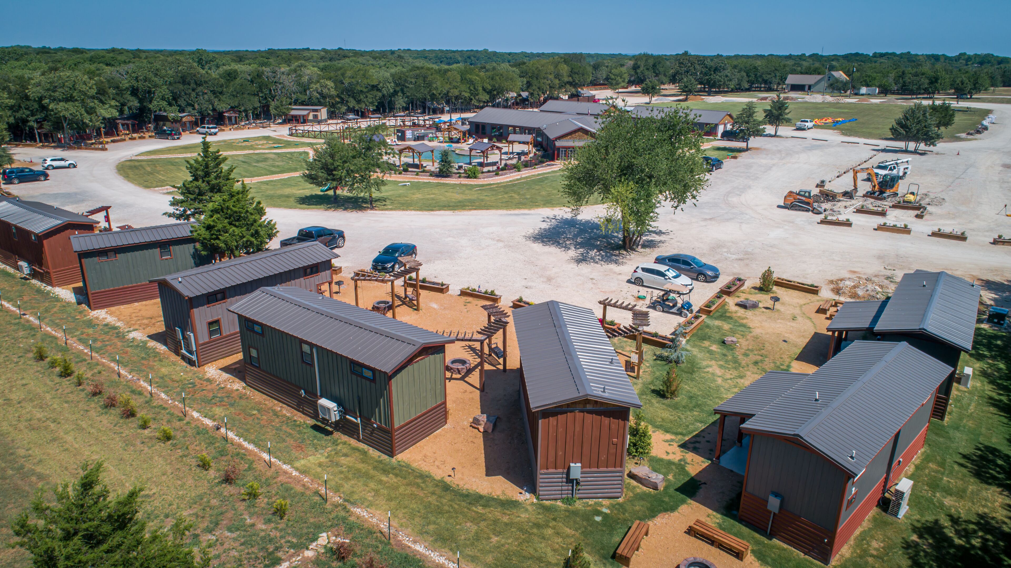outdoor wedding area