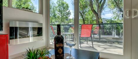 Blick von der Unterkunft