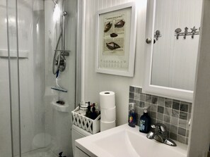 Regadera, secadora de cabello, bidet, toallas 