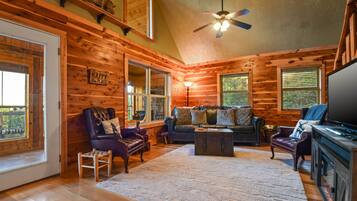 TV, DVD player, books