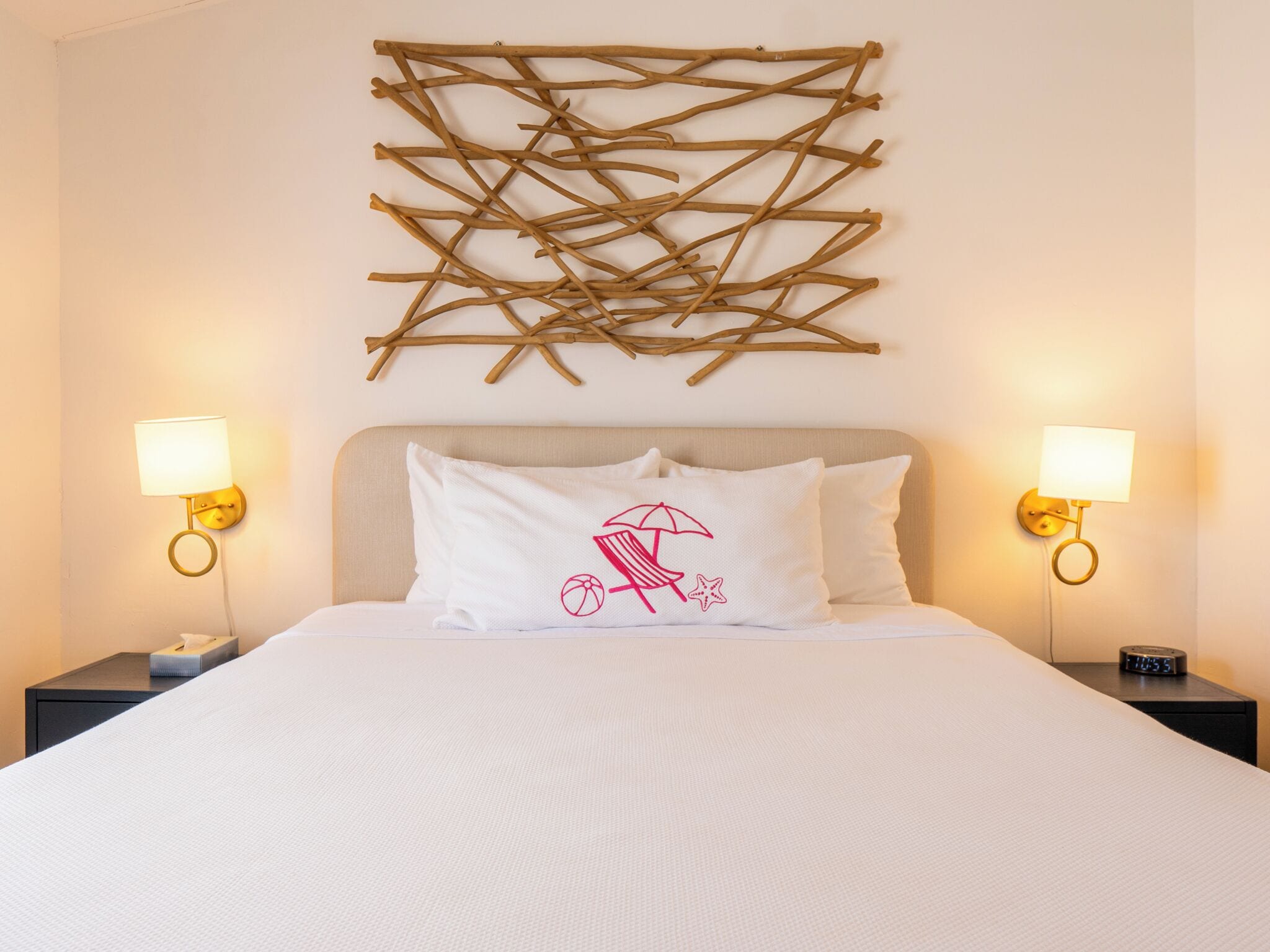 Premium bedding, free WiFi, bed sheets