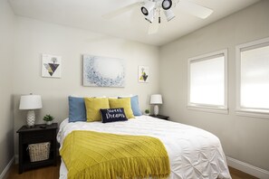 4 bedrooms, iron/ironing board, travel cot, free WiFi