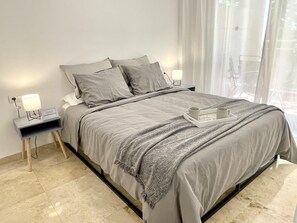 1 bedroom, iron/ironing board, bed sheets
