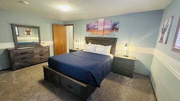 5 habitaciones, tabla de planchar con plancha, wifi y ropa de cama